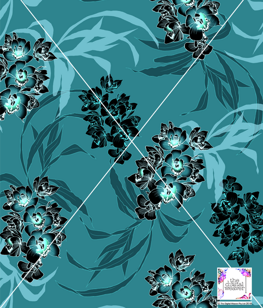 TDW2633_SH0022 Orchidia Floral Exclusive Print Design