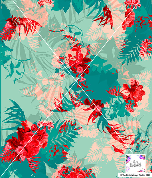 TDW2689 Tahiti Tropics Floral Exclusive Print Design