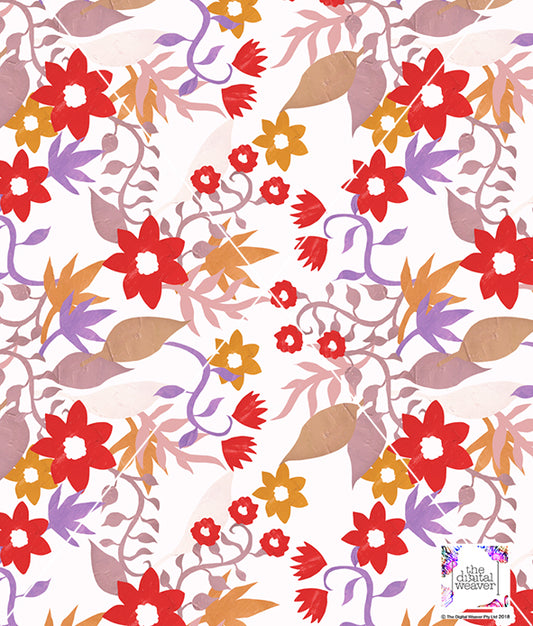 TDW2703_RY162 Cutout Floral Exclusive Print Design