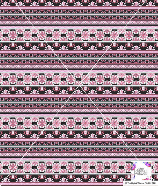 TDW2704_RY163 French Bohemian Stripe Exclusive Print Design