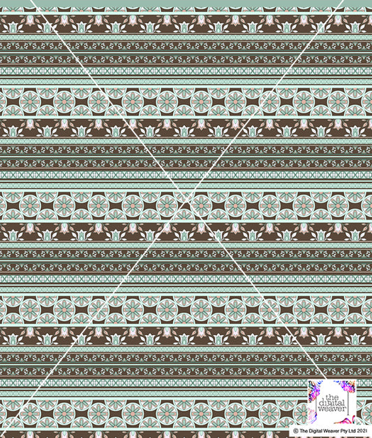 TDW2704_RY163 NEW French Bohemian Stripe Exclusive Print Design
