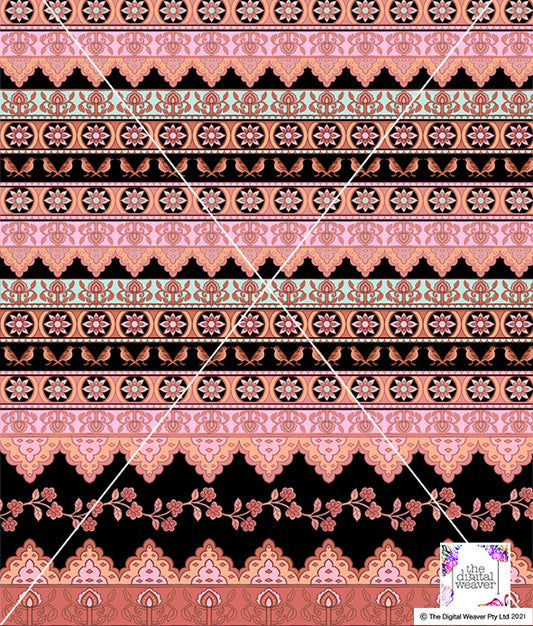 TDW2705_RY164 Paris Border Stripe Exclusive Print Design