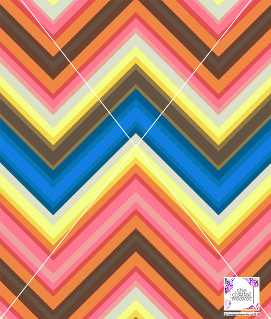 TDW2772 Seventies Chevron Stripe Exclusive Print Design