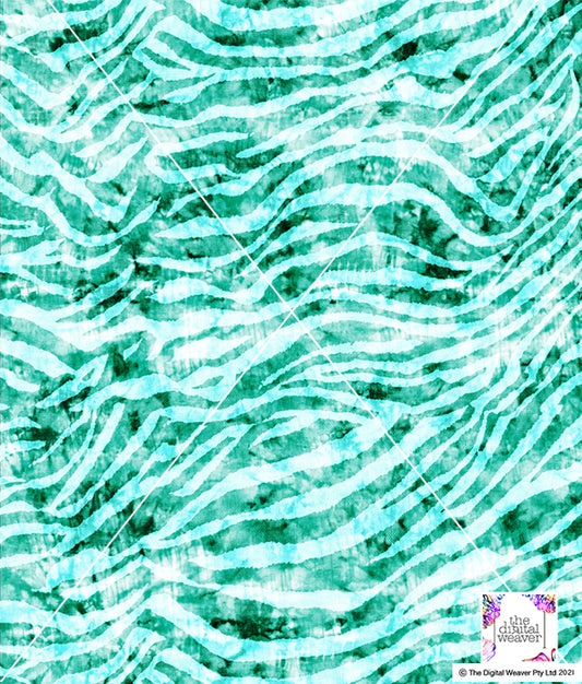 TDW2778 Tie dye Zebra Skin Exclusive Print Design