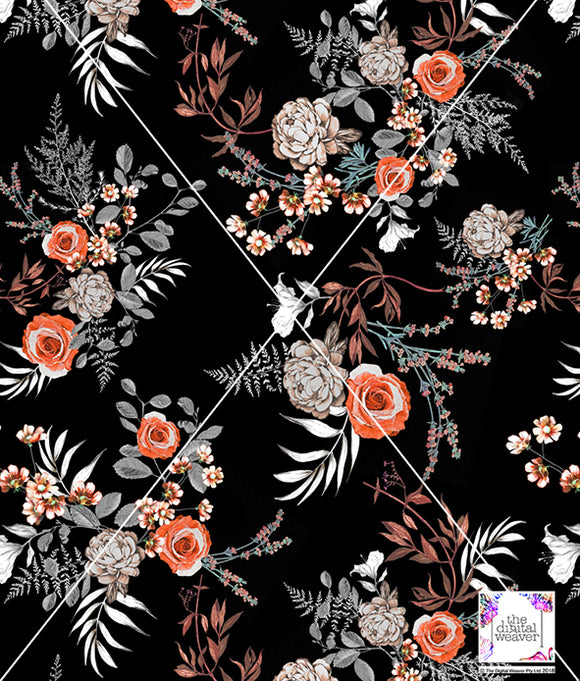 TDW2788_MS071 Garden Party Floral Exclusive Print Design