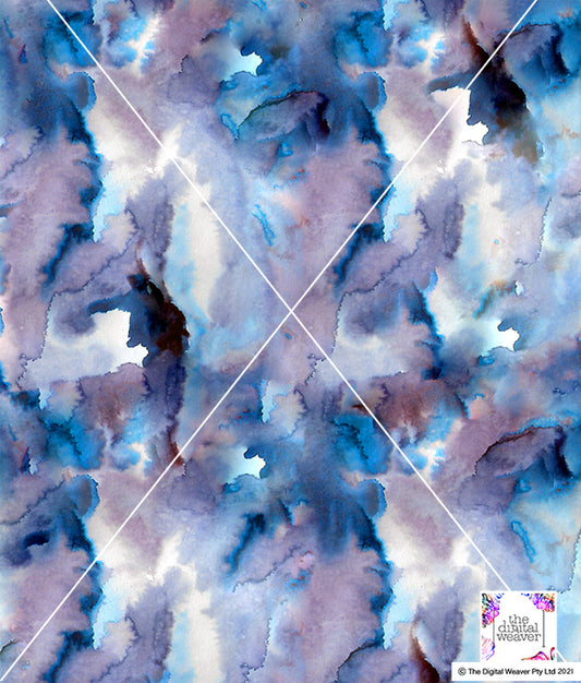 TDW2800_LP001 Blue Wash Tie Dye Ink  Exclusive Print Design