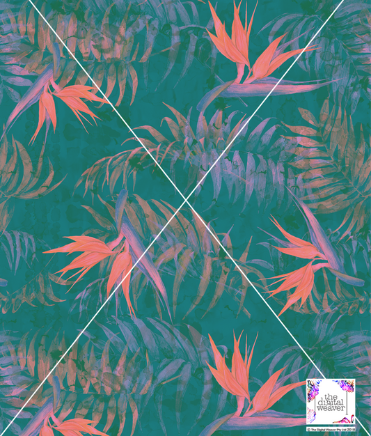 TDW2820 Tropic of Cuba Tropical Floral  Exclusive Print Design