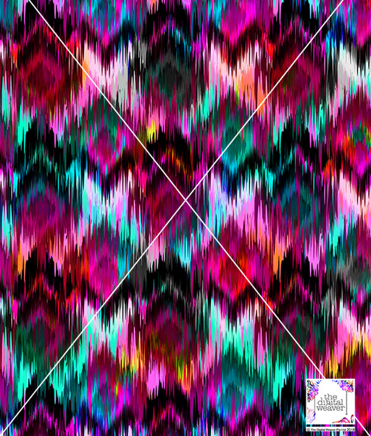 TDW2855MA Painted Ikat Exclusive Print Design
