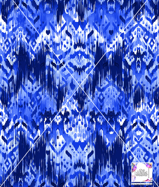 TDW2856MA Coloured Ikat Geo Exclusive Print Design