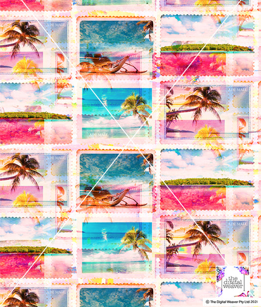 TDW2870MA T Postcards from Seychelles Exclusive Print Design