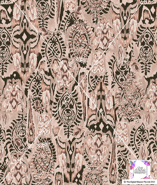 TDW2922_KM008 Gypsy Dreams Ikat Exclusive Print Design