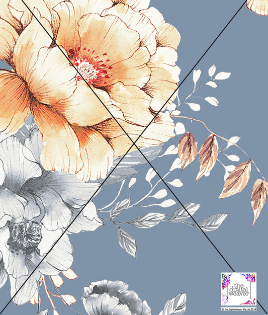 TDW2971_TF082 French Girl Floral Exclusive Print Design