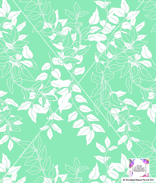TDW3019_LA022 Secret Garden Leaf Print Exclusive Print Design