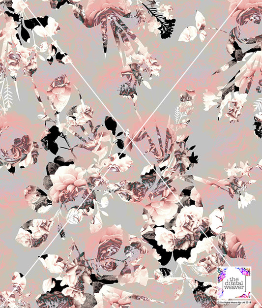 TDW3030_LA029 Soft Romance Floral Exclusive Print Design