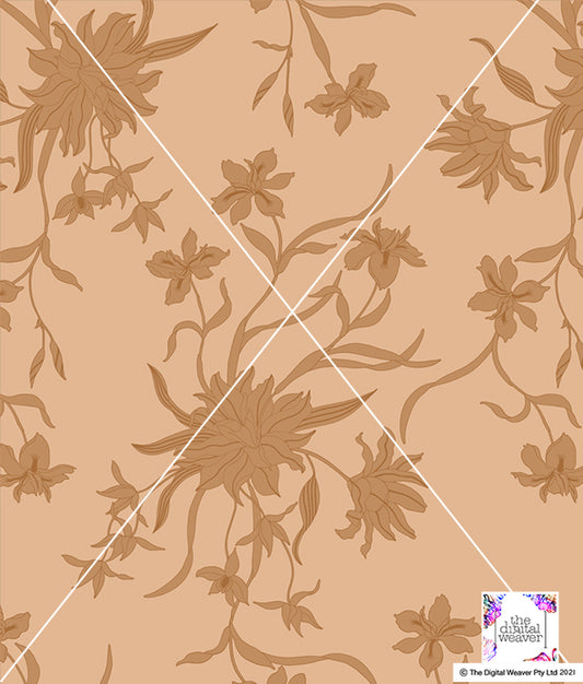 TDW3061_FH0024 Wandering Irises Floral Exclusive Print Design