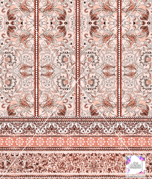 TDW3115_LA040 Antique Boudoir Floral Exclusive Print Design