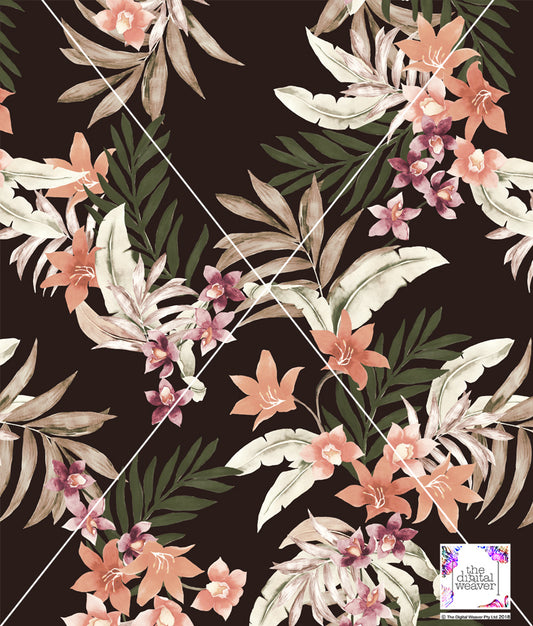 TDW3123_KM00089 Tropica Floral Exclusive Print Design
