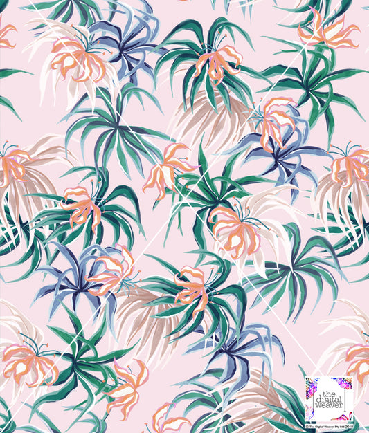 TDW3129_KM0013 Tropical Bliss Floral Exclusive Print Design