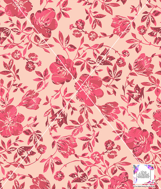 TDW3145_MS065 Acapulco pop Floral Exclusive Print Design