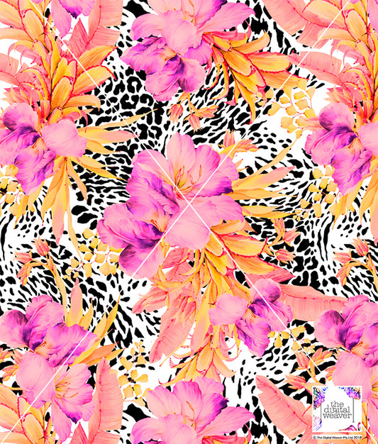 TDW3167_LA046 Wild Jungle Floral Exclusive Print Design