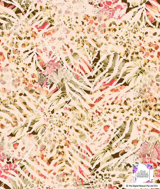 TDW3185_MA033 Wild Jungle chic skin print Exclusive Print Design