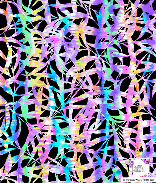 TDW3197_MA038 Tie dye Tropics Leaf Print Exclusive Print Design