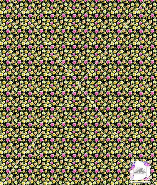 TDW31988_RY060 Miniature Garden Floral Exclusive Print Design