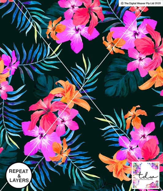 TDW3221_MA058 Paris Dreaming Floral Exclusive Print Design