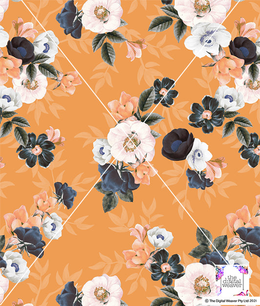 TDW3271_MA091 Garden Romance Floral Exclusive Print Design