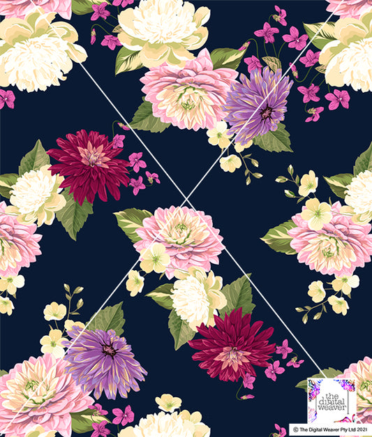 TDW3282_MA102 Les Fleurs Floral Exclusive Print Design