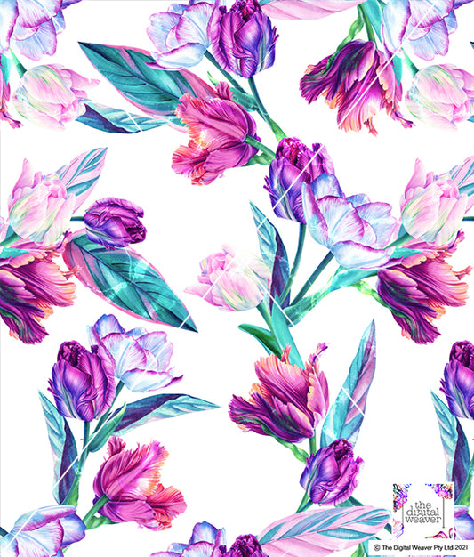 TDW3296_MA116  Tuliptopia Floral Exclusive Print Design