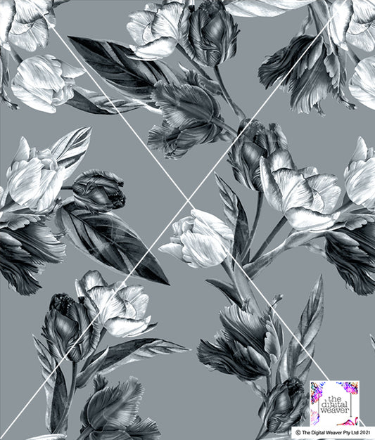 TDW3296_MA116  Tuliptopia Floral Exclusive Print Design