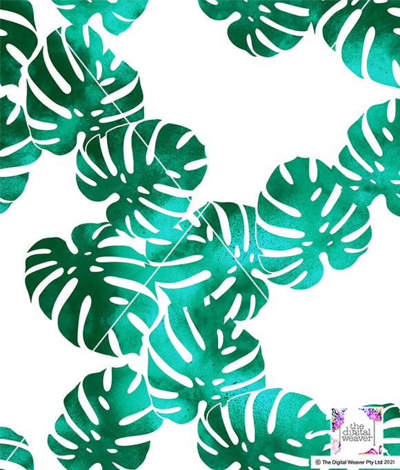 TDW3313_MA133 Inky Monsteria Leaf Print Exclusive Print Design