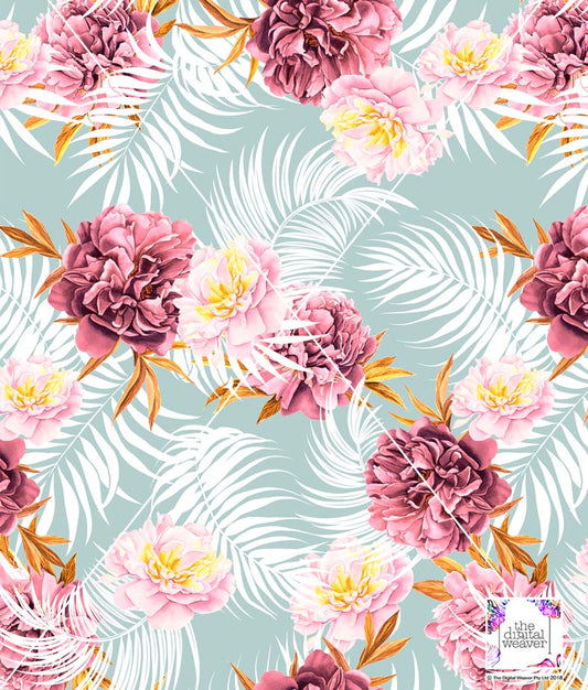 TDW3328_MA148 Island Hindaway Tropical Floral Exclusive Print Design