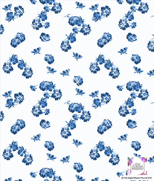 TDW3346_LA103 Vintage Tonal Floral Exclusive Print Design