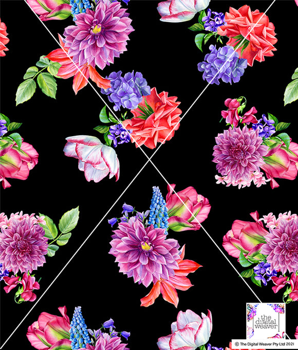 TDW3362_MA119 Daliah Dreams floral Exclusive Print Design