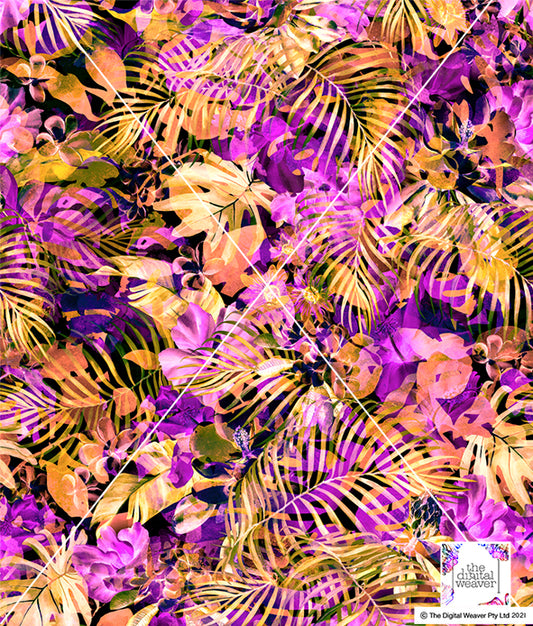 TDW3374_MA131 Summer Time Love Tropical Floral  Exclusive Print Design