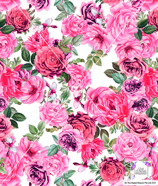 TDW3379_MA136 Rose Garden Floral Exclusive Print Design