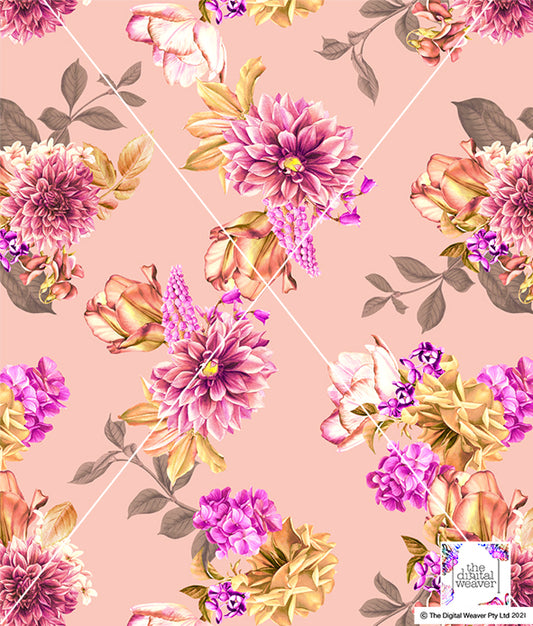 TDW3380_MA137 Blooms Dreams Floral Exclusive Print Design