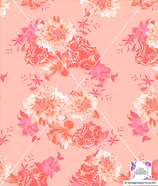 TDW3381_MA138 Tonal Bloom Floral  Exclusive Print Design