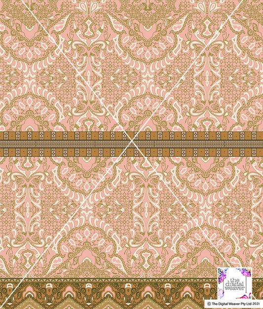 TDW3393_MA147 Persian Paisley Placement  Exclusive Print Design