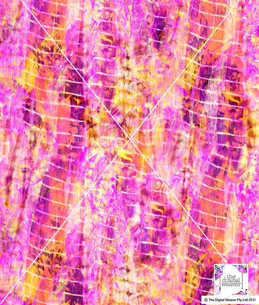 TDW3407_MA154 Rainbow Band Tie effect Exclusive Print Design