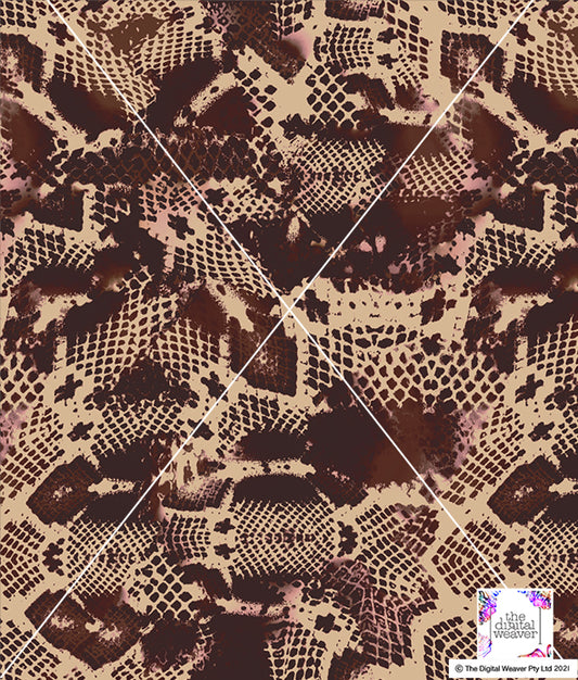 TDW3416_LA123 Snake Skin  Exclusive Print Design