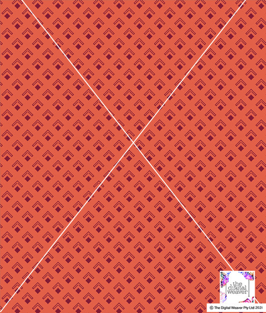 TDW3431_RA015 Retro Diamond Geo Exclusive Print Design