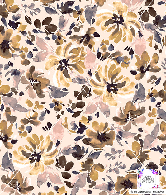 TDW3439_TF104 Blur Bloom Floral Exclusive Print Design