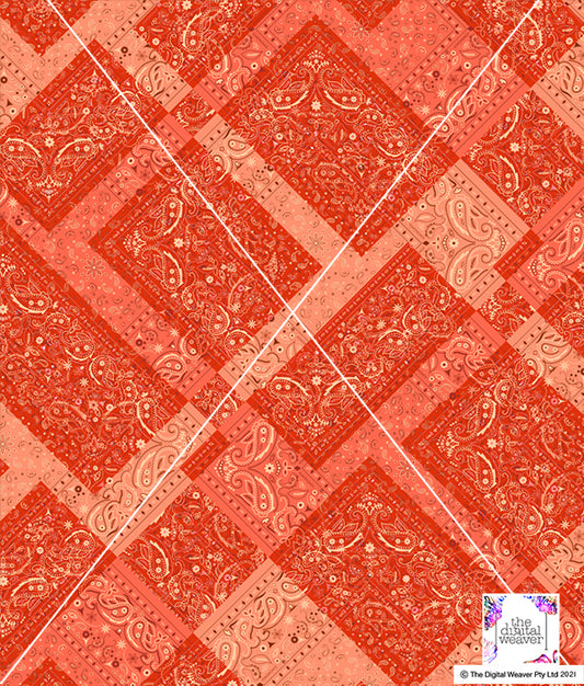 TDW3443_MA161 Patchwork Ditsy Paisley Exclusive Print Design