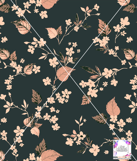 TDW3449_MS077 Wild Flower scattered Floral Exclusive Print Design
