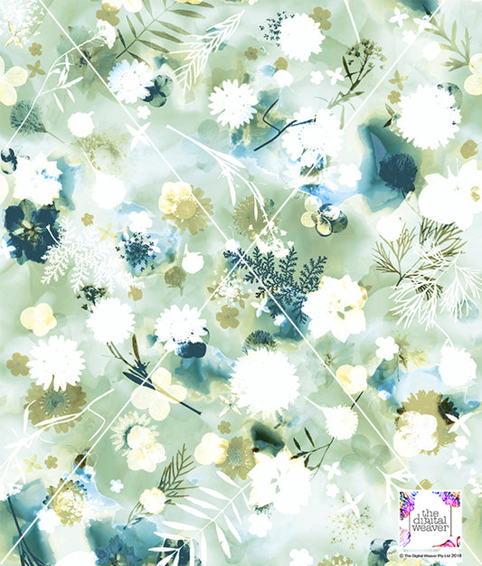 TDW3481_MA188 Pressed Floral watercolour Exclusive Print Design