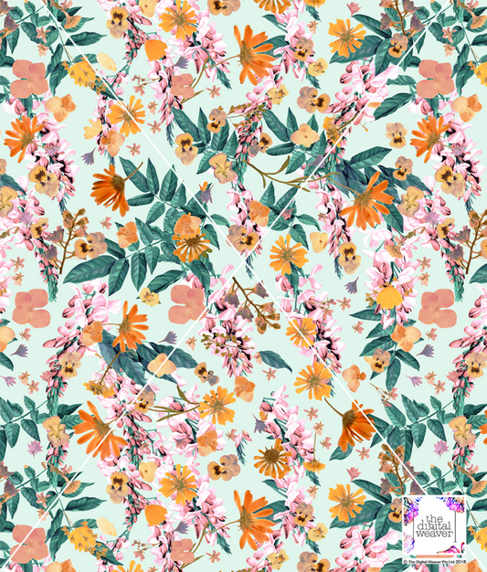 TDW3491_MA197 Presed Field Floral Exclusive Print Design