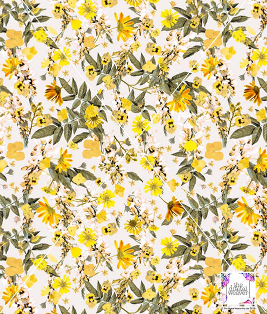 TDW3491_MA197 Presed Field Floral Exclusive Print Design